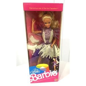 VINTAGE 1990 ICE CAPADES BARBIE DOLL MATTEL NEW ORIGINAL BOX # 9847 NEW
